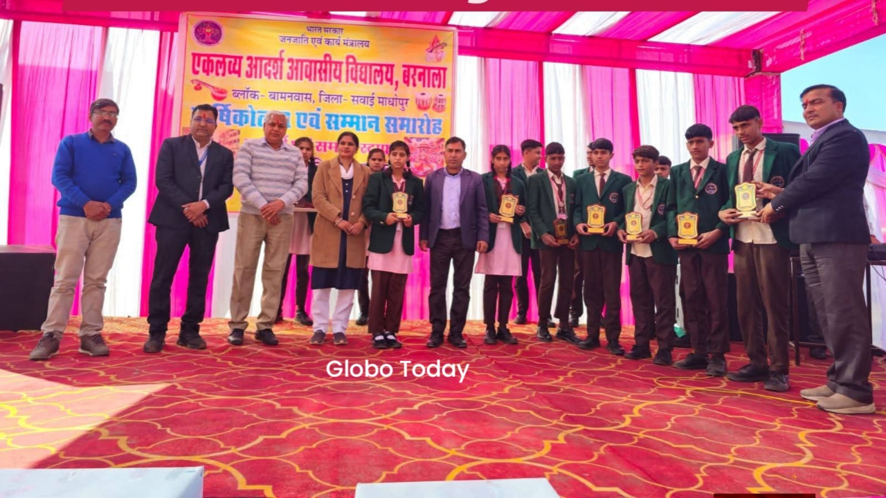 Eklavya Residential School celebrated its annual function with great pomp and show